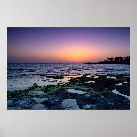 Sunset in Paphos, Cyprus (2547) Poster (Voorkant)