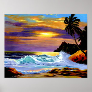 Sunset in Paradise Posters en Prints