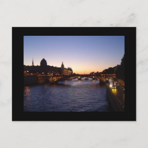 Sunset in Parijs Briefkaart