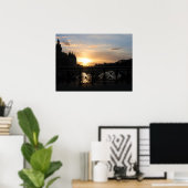 Sunset in Parijs Poster (Thuiskantoor)