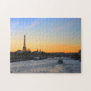 Sunset in Parijs - Puzzle Legpuzzel