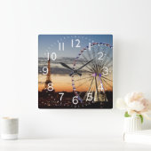 Sunset in Parijs Vierkante Klok (Huis)