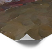 Sunset in Pond Oil Painting Art Poster (Hoek)