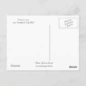 Sunset in Rain in Stockholm City Hall Briefkaart (Achterkant)