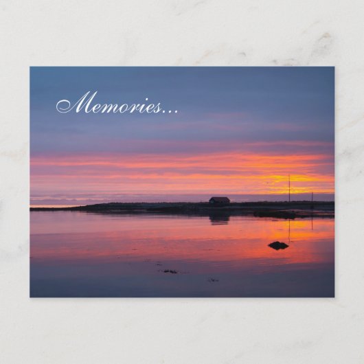 Sunset in Reykjavik Briefkaart (Voorkant)