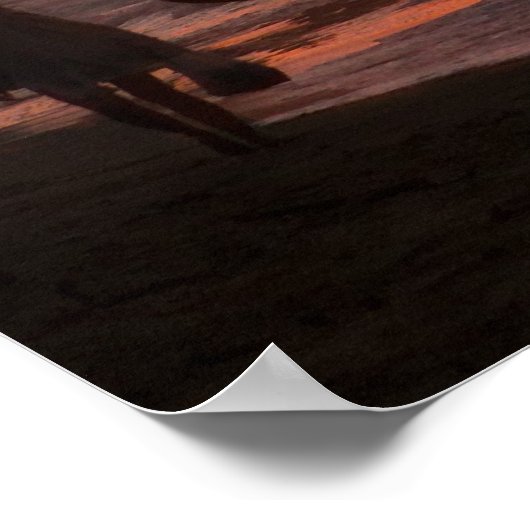 Sunset in Rincon, Puerto Rico Poster (Hoek)