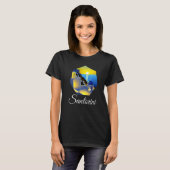 Sunset In Santorini Greece Painting   T-shirt (Voorkant volledig)