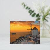 Sunset in Santorini, Griekenland - Briefkaart OiaW (Staand voorkant)