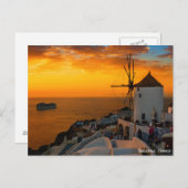 Sunset in Santorini, Griekenland - Briefkaart OiaW (Voorkant / Achterkant)