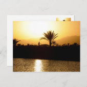 Sunset in Sharm el Sheikh, Egypte Briefkaart (Voorkant / Achterkant)