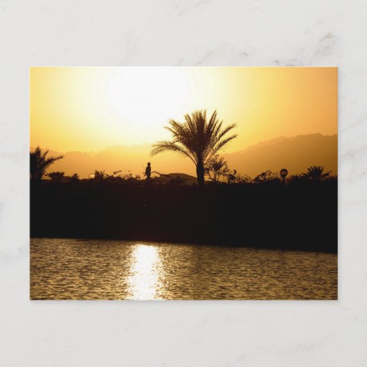 Sunset in Sharm el Sheikh, Egypte Briefkaart (Voorkant)