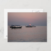 Sunset in Sihanoukville, Cambodja Briefkaart (Voorkant / Achterkant)
