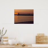 Sunset in South Haven Poster (Keuken)