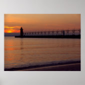 Sunset in South Haven Poster (Voorkant)