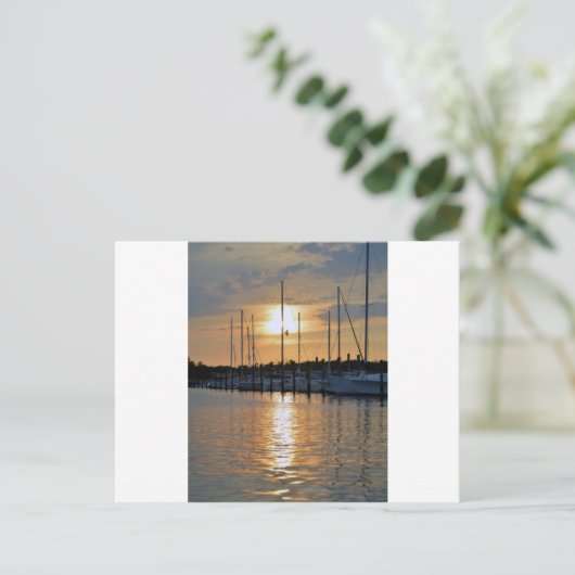 Sunset in Southport Briefkaart (Staand voorkant)