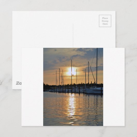 Sunset in Southport Briefkaart (Voorkant / Achterkant)