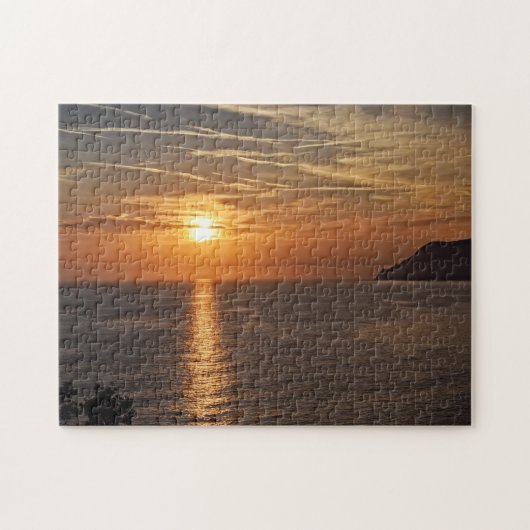 Sunset in the Cinque Terre, Italia Puzzle Legpuzzel (Horizontaal)