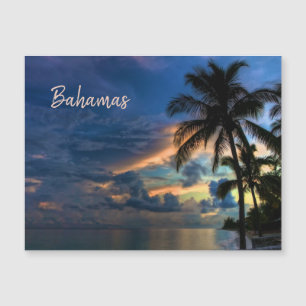 Sunset in the tropical paradijs of the Bahamas