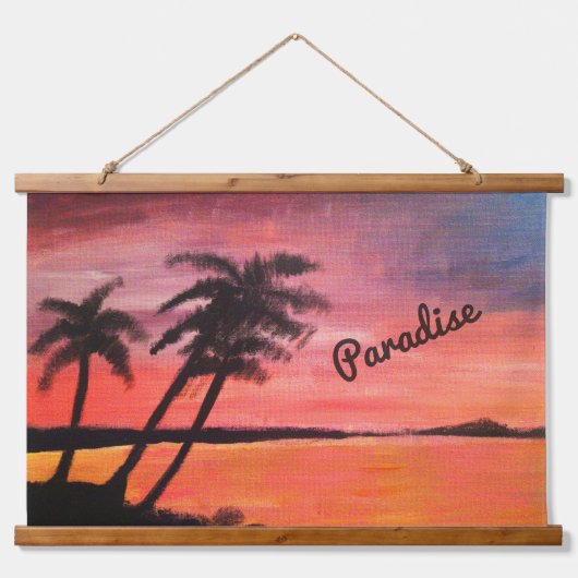 Sunset In The Tropics Hangend Wandkleed (Voorkant)