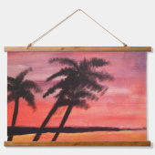 Sunset In The Tropics Hangend Wandkleed (Voorkant)
