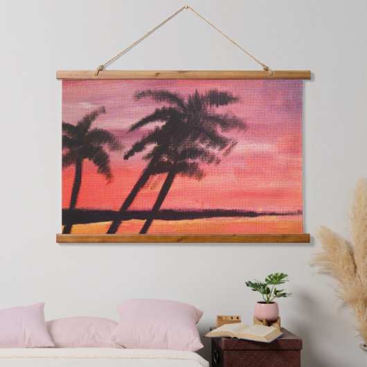Sunset In The Tropics Hangend Wandkleed (Slaapkamer)