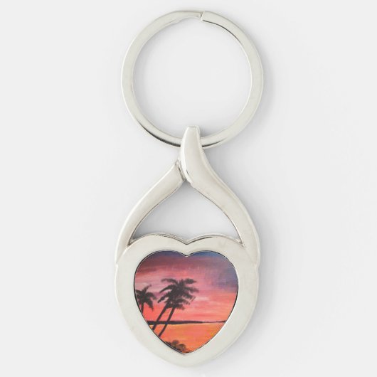 Sunset In The Tropics Keychain (Voorkant)