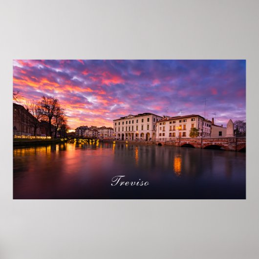 Sunset in Treviso Poster (Voorkant)