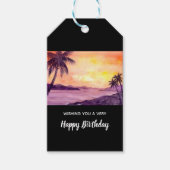 Sunset in Tropics door Farida Greenfield Cadeaulabel (Voorkant)