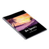 Sunset in Tropics door Farida Greenfield Notitieboek (Rechterzijde)