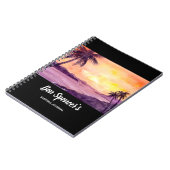 Sunset in Tropics door Farida Greenfield Notitieboek (Linkerzijde)