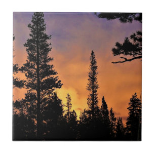 Sunset in Tuolumne Meadows, Yosemite, CA Tegeltje