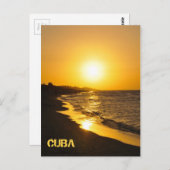 Sunset in Varadero, Cuba Briefkaart (Voorkant / Achterkant)