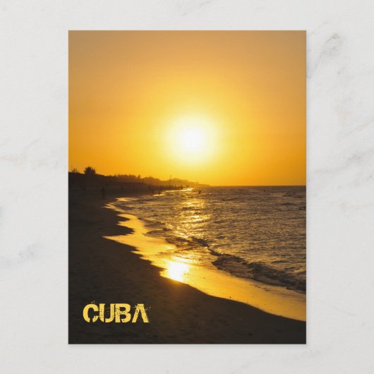 Sunset in Varadero, Cuba Briefkaart (Voorkant)