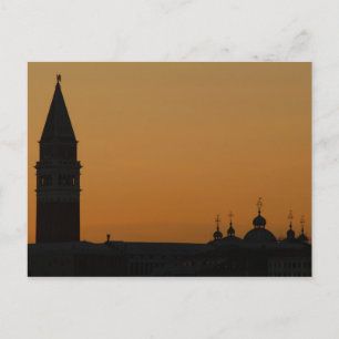 Sunset in Venetië Briefkaart