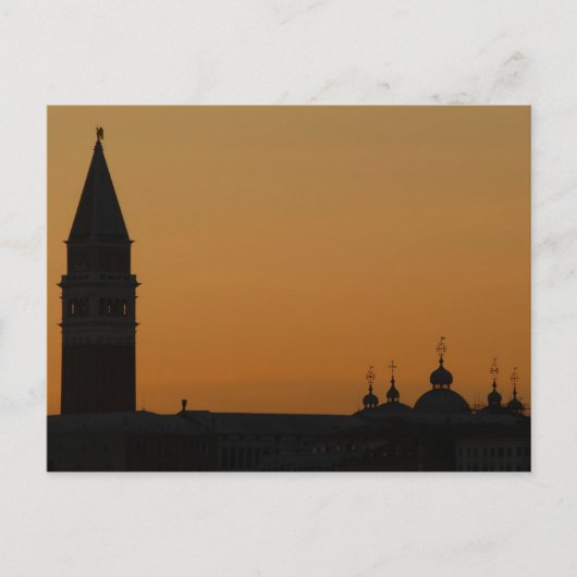 Sunset in Venetië Briefkaart (Voorkant)