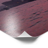 Sunset in Venetië Foto Afdruk (Hoek)