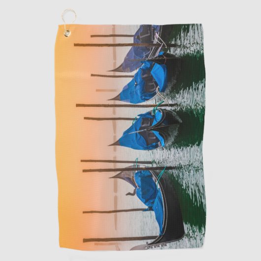 Sunset in Venetië Golfhanddoek (Voorkant)