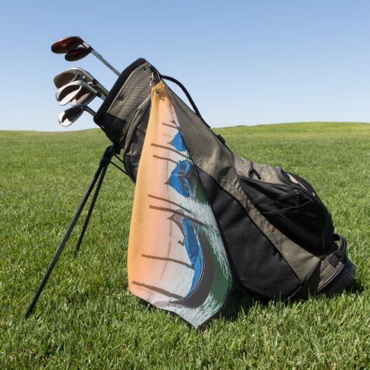 Sunset in Venetië Golfhanddoek (Groen)