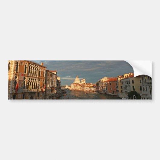 Sunset in Venetië, Italië Bumpersticker (Voorkant)