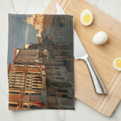 Sunset in Venetië, Italië Theedoek (Quarter Fold)