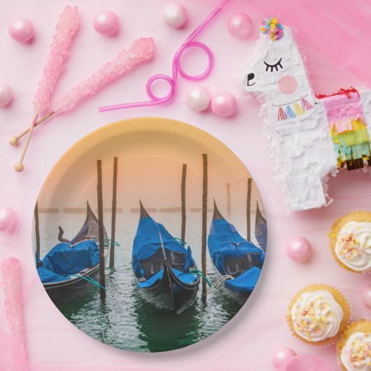 Sunset in Venetië Papieren Bordje (Feest)