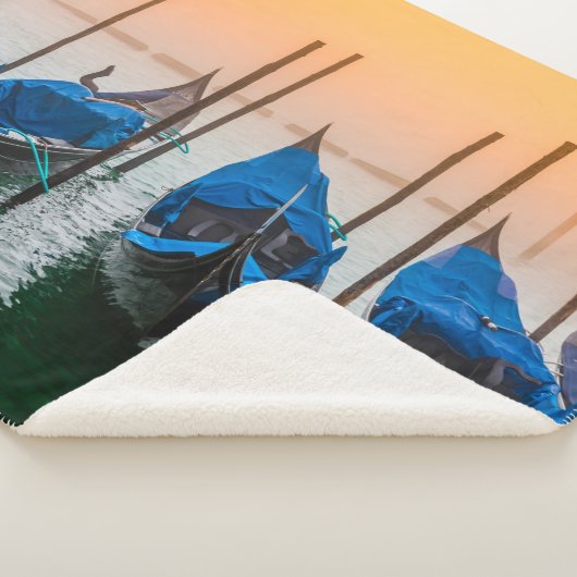 Sunset in Venetië Sherpa Deken (3/4)