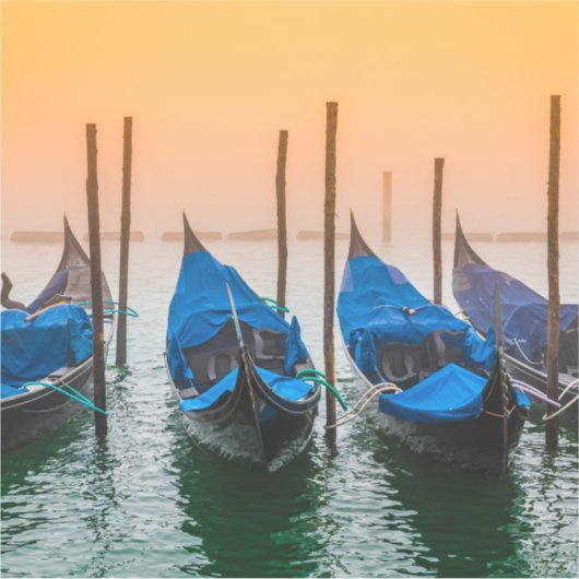 Sunset in Venetië Sticker (Voorkant)