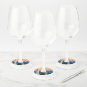 Sunset in Venetië Wijnglaslabel (Set)