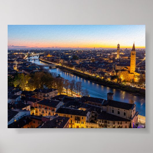 Sunset in Verona Poster (Voorkant)