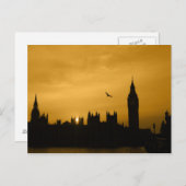 Sunset in Westminster - Big Ben - London-Briefkaar Briefkaart (Voorkant / Achterkant)
