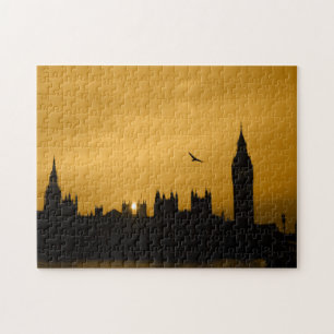 Sunset in Westminster - Big Ben - London-Puzzle Legpuzzel