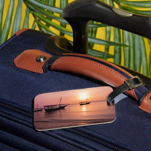 Sunset in Zanzibar Bagagelabel (Voorkant Insitu 3)