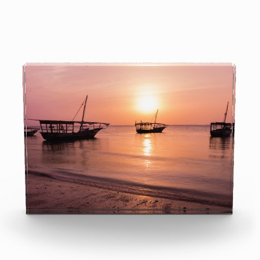 Sunset in Zanzibar Fotoblokken (Voorkant)