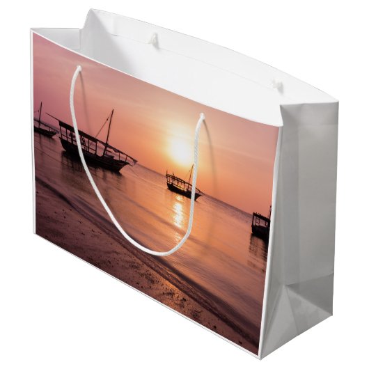 Sunset in Zanzibar Groot Cadeauzakje (Achterkant Gekanteld)